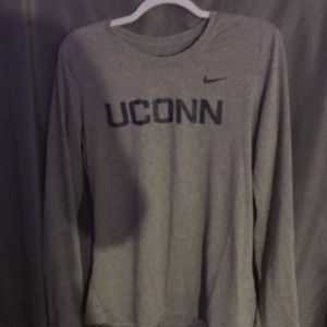 UCONN Dri Fit Long Sleeved Tee💙🤍